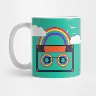 Rainbow Casette Mug